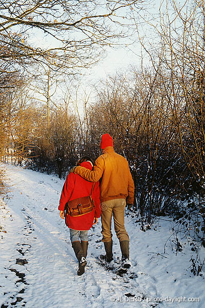 Promenade dans la neige- walk in snow